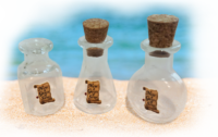 Message in a Bottle - Light Blue