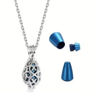 Sand Blue Pendant With Chain